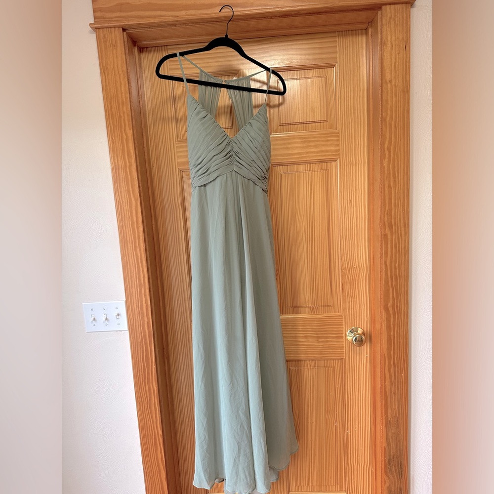 Morilee by Madeline Gardner bridesmaid dress. Sage green. Size 12.